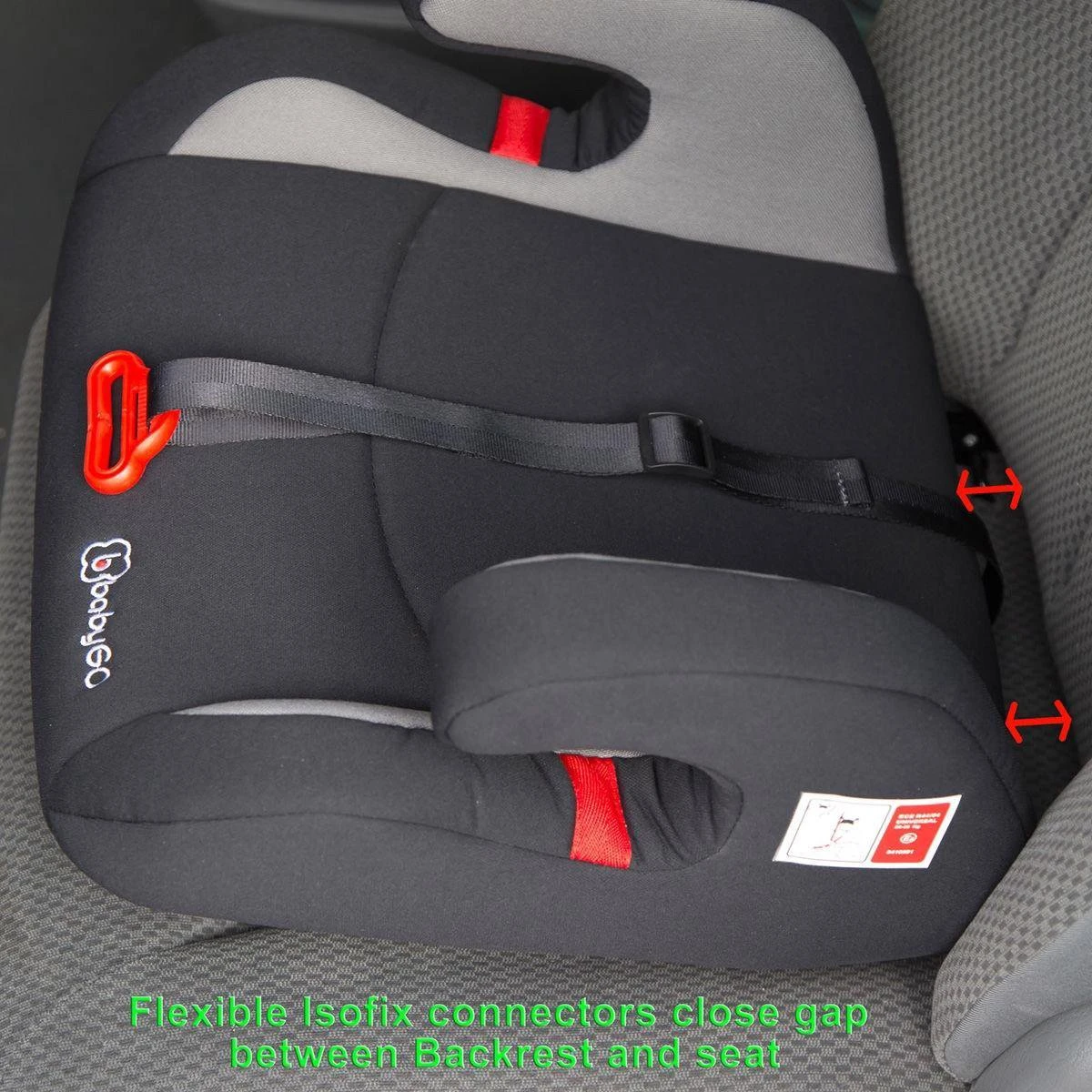 Booster - Zitverhoger met isofix BabyGO Bursa II Zwart (15-36kg) Booster - Zitverhoger Met Isofix BabyGO Bursa II Zwart (15-36kg) -Baby Verzorging 1200x1200 375