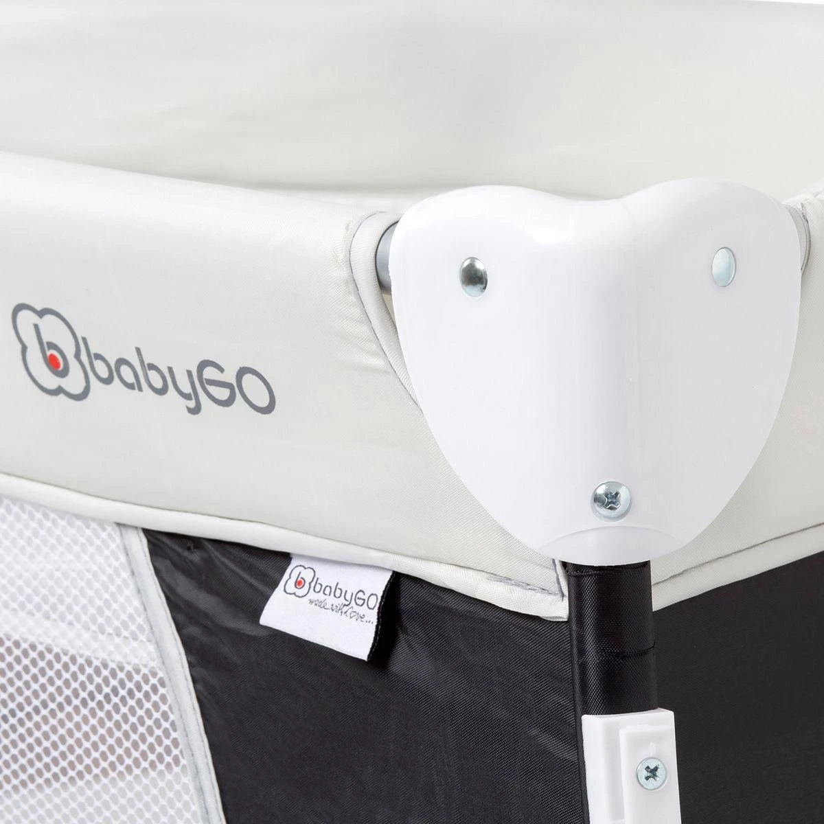 Campingbed BabyGO Sleeper DeLuxe Zwart (incl. bodemverhoger) Campingbed BabyGO Sleeper DeLuxe Zwart (incl. Bodemverhoger) -Baby Verzorging 1200x1200 403