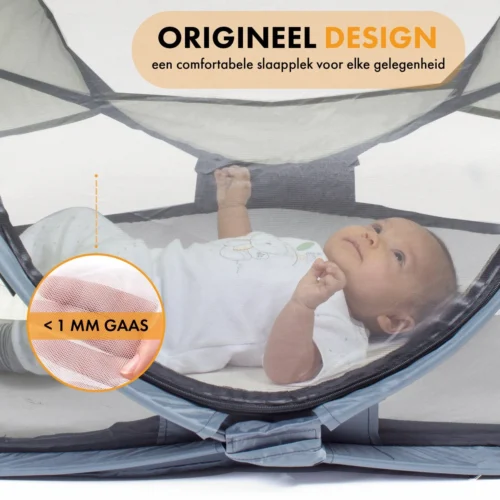 Deryan Baby Luxe Campingbedje – Inclusief Zelfopblaasbare Matras - Cream -Baby Verzorging 1200x1200 425