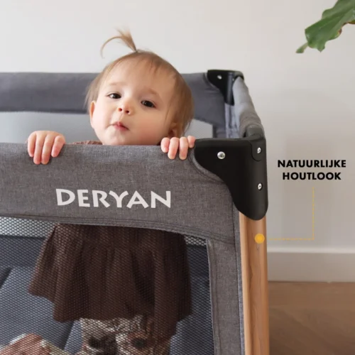 Deryan Luxe Campingbed Compleet - 120x60cm - Bodemverhoger - Verschoonblad - Opbergmand - Grijs 4 Deryan Luxe Campingbed Compleet - 120x60cm - Bodemverhoger - Verschoonblad - Opbergmand - Grijs -Baby Verzorging 1200x1200 432