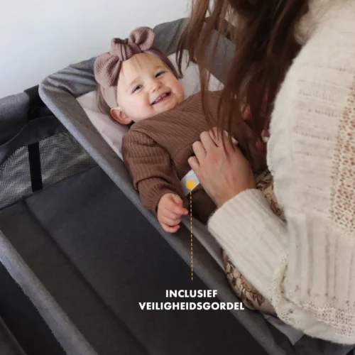 Deryan Luxe Campingbed Compleet - 120x60cm - Bodemverhoger - Verschoonblad - Opbergmand - Grijs 5 Deryan Luxe Campingbed Compleet - 120x60cm - Bodemverhoger - Verschoonblad - Opbergmand - Grijs -Baby Verzorging 1200x1200 433