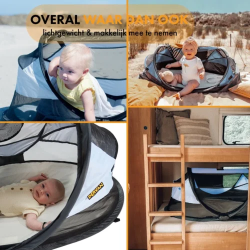 Deryan Baby Luxe Campingbedje – Inclusief Zelfopblaasbare Matras - Blue -Baby Verzorging 1200x1200 448