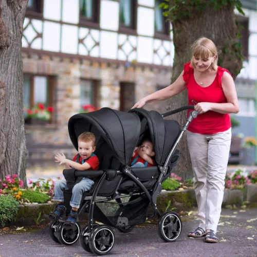 Deryan Luxe Elena Dubbele Buggy- Duo Buggy – Tandem Buggy – Compact En Lichtgewicht -Baby Verzorging 1200x1200 456