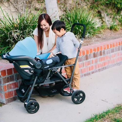 Joovy Caboose Graphite Stand On Tandem Buggy - Rood - Duo Buggy - Dubbele Buggy -Baby Verzorging 1200x1200 464