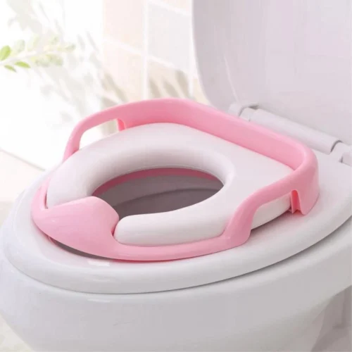 Universele Toiletbril Met Handvaten Voor Kinderen | Kinder Toiletzitje Toiletstoel | WC-bril Verkleiner Voor Peuters En Kleuters | Roze LB-A23 -Baby Verzorging 1200x1200 538