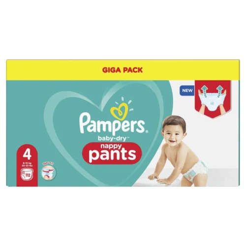 Pampers® Pampers Baby-Dry Pants - Maat 4 (9kg-15kg) - 112 Luierbroekjes - Giga Pack -Baby Verzorging 1200x1200 601