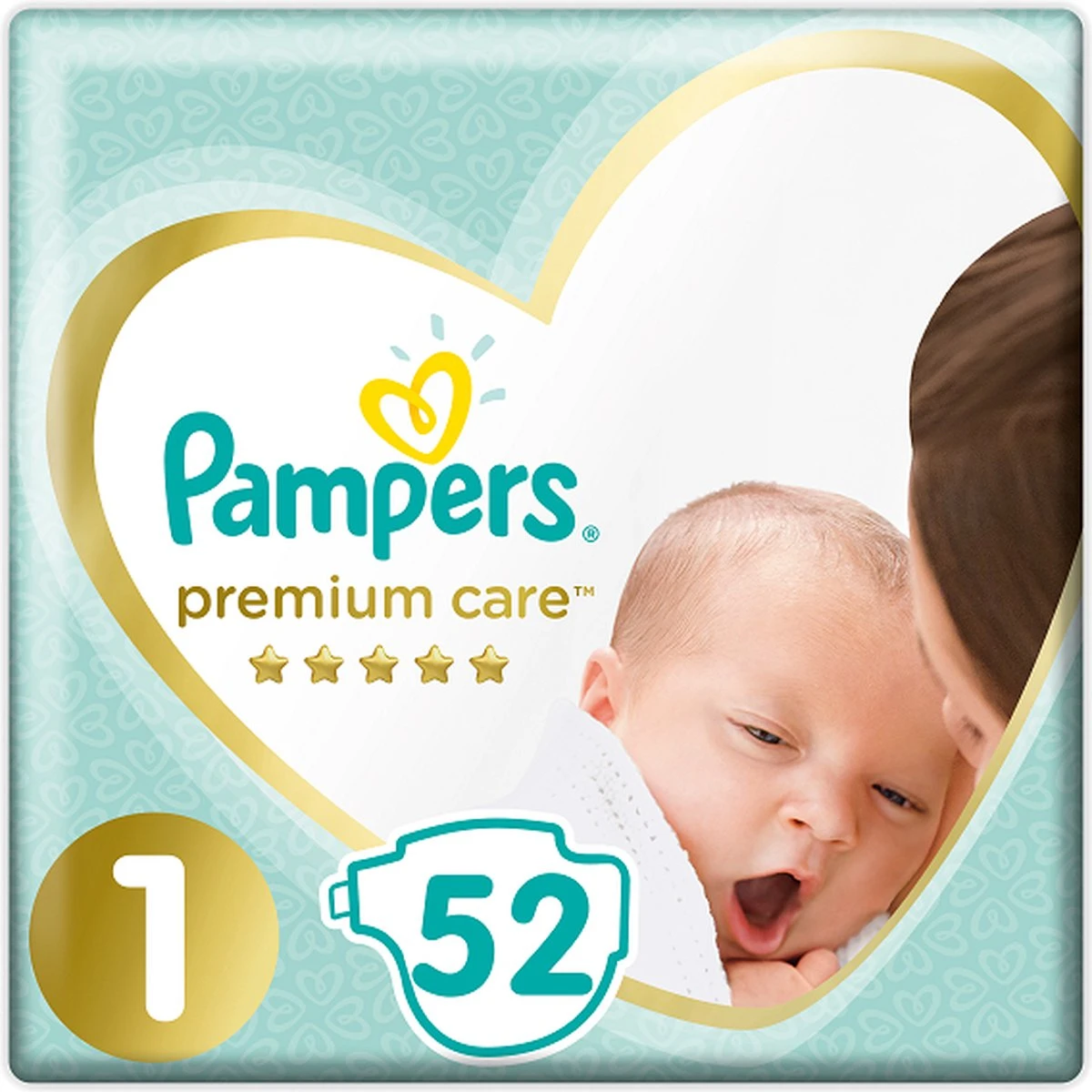 Pampers Premium Care Luiers Maat 1 - 52 Luiers Pampers® Pampers Premium Care Luiers Maat 1 - 52 Luiers -Baby Verzorging 1200x1200 611
