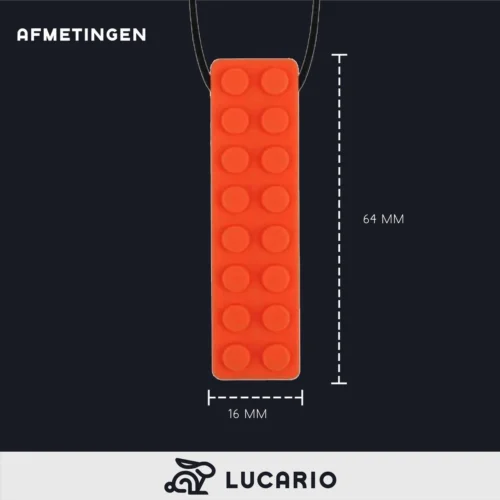 Bijtketting - Kauwketting | Bouwblokje Patroon Oranje -Baby Verzorging 1200x1200 62