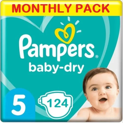 Pampers® Pampers Baby Dry Maat 5 - 124 Luiers Maandbox