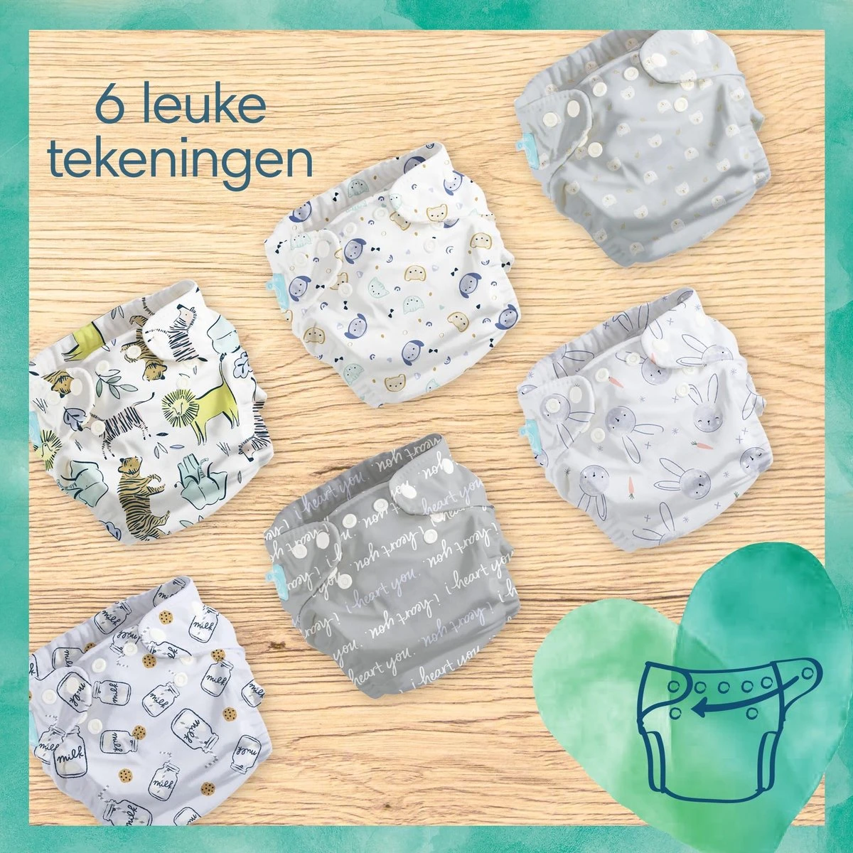 Pampers Harmonie Hybrid - Startpakket - Wasbare Luiers Voor Baby’s Pampers® Pampers Harmonie Hybrid - Startpakket - Wasbare Luiers Voor Baby’s -Baby Verzorging 1200x1200 638