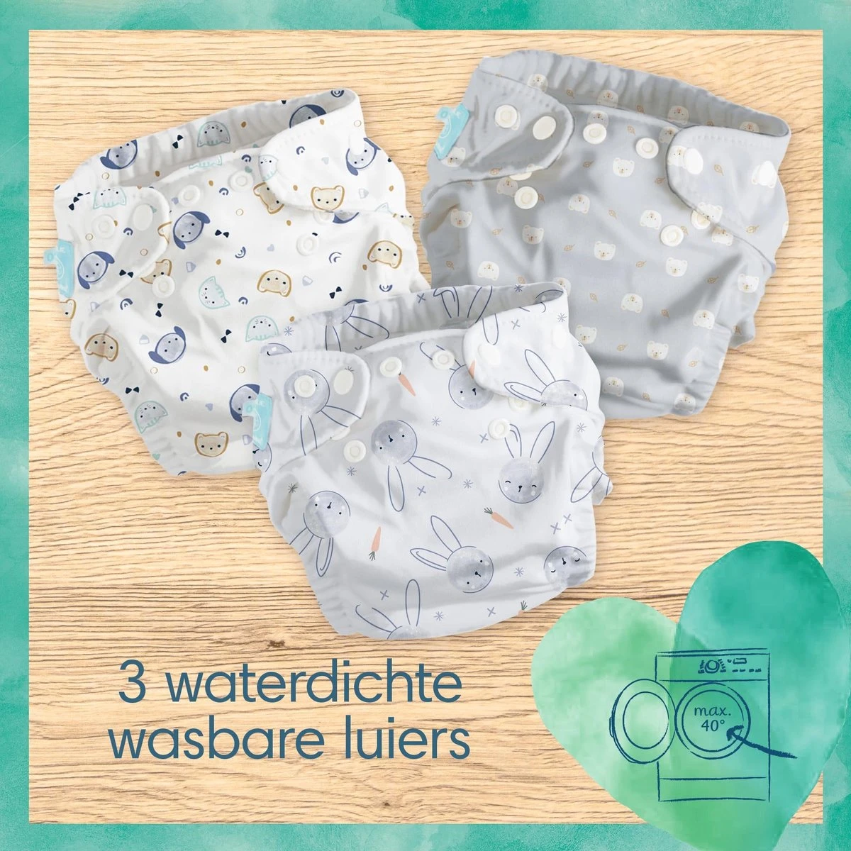 Pampers Harmonie Hybrid - Startpakket - Wasbare Luiers Voor Baby’s Pampers® Pampers Harmonie Hybrid - Startpakket - Wasbare Luiers Voor Baby’s -Baby Verzorging 1200x1200 644