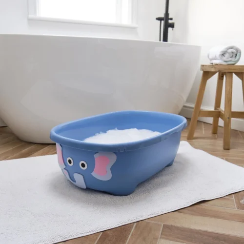 Prince Lionheart Tubimal® Met Hangmat | Baby & Peuter Badje | Opbergruimte Met Deksel | Stapelbaar | Herbruikbaar - Blauw / Olifant -Baby Verzorging 1200x1200 680