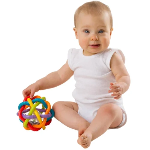 Playgro Buigbare Bendy Ball - Grijp- En Bijtspeelgoed - Incl Rammelaar - Activiteitenbal -Baby Verzorging 1200x1200 72