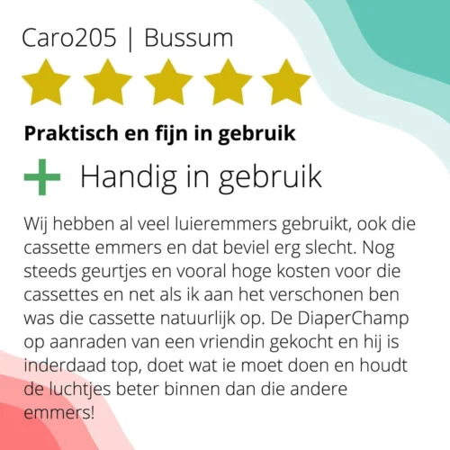 Luieremmer Medium Zilver - Middel - Zonder Navulling - Geschikt Voor Pampers En Huggies - Stoma -Baby Verzorging 1200x1200 795