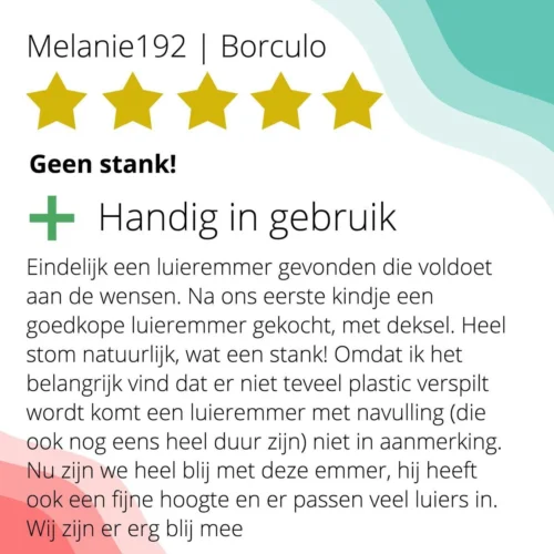 Luieremmer Medium Zilver - Middel - Zonder Navulling - Geschikt Voor Pampers En Huggies - Stoma -Baby Verzorging 1200x1200 798