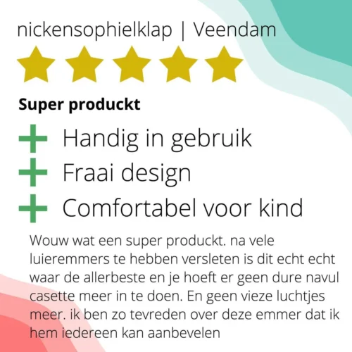 Luieremmer Medium Zilver - Middel - Zonder Navulling - Geschikt Voor Pampers En Huggies - Stoma -Baby Verzorging 1200x1200 799