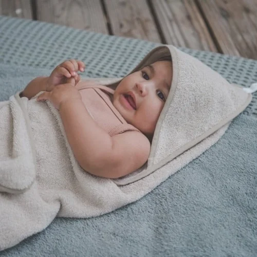 Koeka Baby Badcape Dijon Daily - 100x100cm - Zand -Baby Verzorging 1200x1200 821