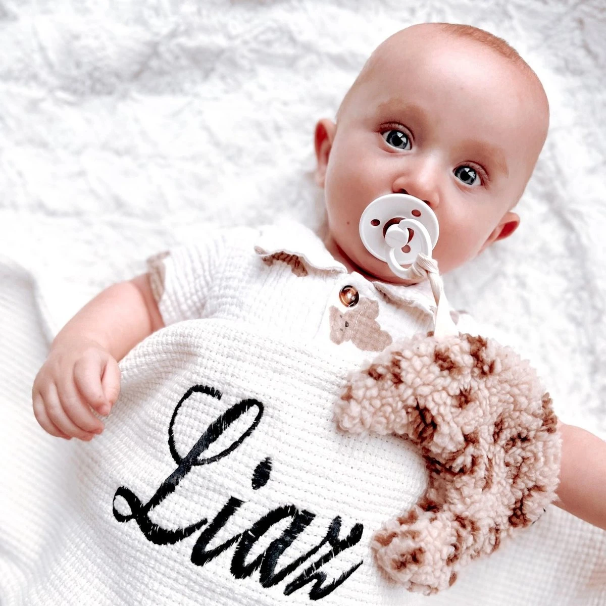 Louka speendoekje maan panter - meisje - jongen - teddy - speenknuffel - excl. Speen Louka Speendoekje Maan Panter - Meisje - Jongen - Teddy - Speenknuffel - Excl. Speen -Baby Verzorging 1200x1200 912