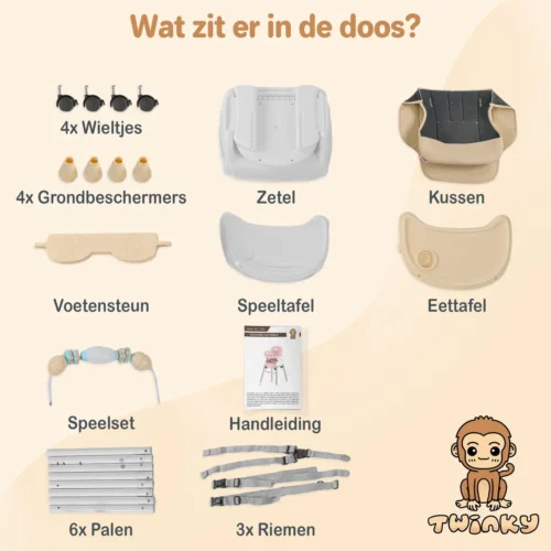 Twinky® Kinderstoel – 2-in-1 Kinderwagen Set – Bruin – Inklapbare Eetstoel & Baby Wagentje En Babystoel Voor Aan Tafel – Kinderzetel, Peuterstoeltje En Meegroeistoel In 1 11 Twinky® Kinderstoel – 2-in-1 Kinderwagen Set – Bruin – Inklapbare Eetstoel & Baby Wagentje En Babystoel Voor Aan Tafel – Kinderzetel, Peuterstoeltje En Meegroeistoel In 1 -Baby Verzorging 1200x1200 981