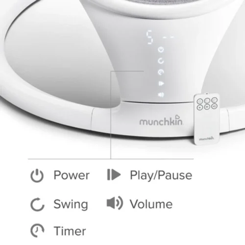 Munchkin Wipstoel Swing Elektrisch Lichtgewicht Bluetooth 5 Munchkin Wipstoel Swing Elektrisch Lichtgewicht Bluetooth -Baby Verzorging 1200x1200 995