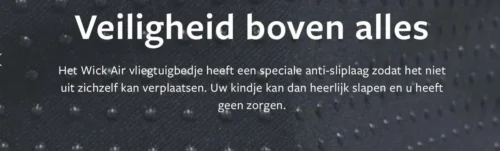 Wick Wings Antislip Overtrek Voor Vliegtuigbedjes Of Voetensteun -Baby Verzorging 1200x363
