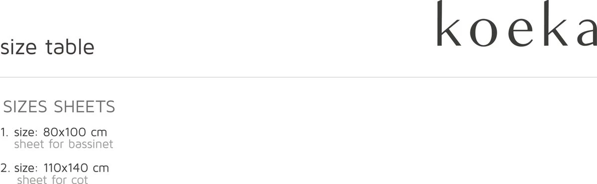 Koeka Wieglaken Napa - katoen - wit Koeka Wieglaken Napa - Katoen - Wit -Baby Verzorging