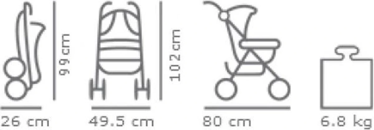 Baninni Buggy Luca Zwart Baninni Buggy Luca Zwart -Baby Verzorging