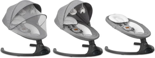 Momi Lami Dark Grey Elektrische Babyschommel BULE00022 -Baby Verzorging 1200x453