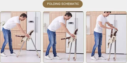 Tissy® 2 In 1 Eetstoel / Kinderstoel – Roze/Wit – Inklapbare Eetstoel Met Speeltafel -Baby Verzorging 1200x598