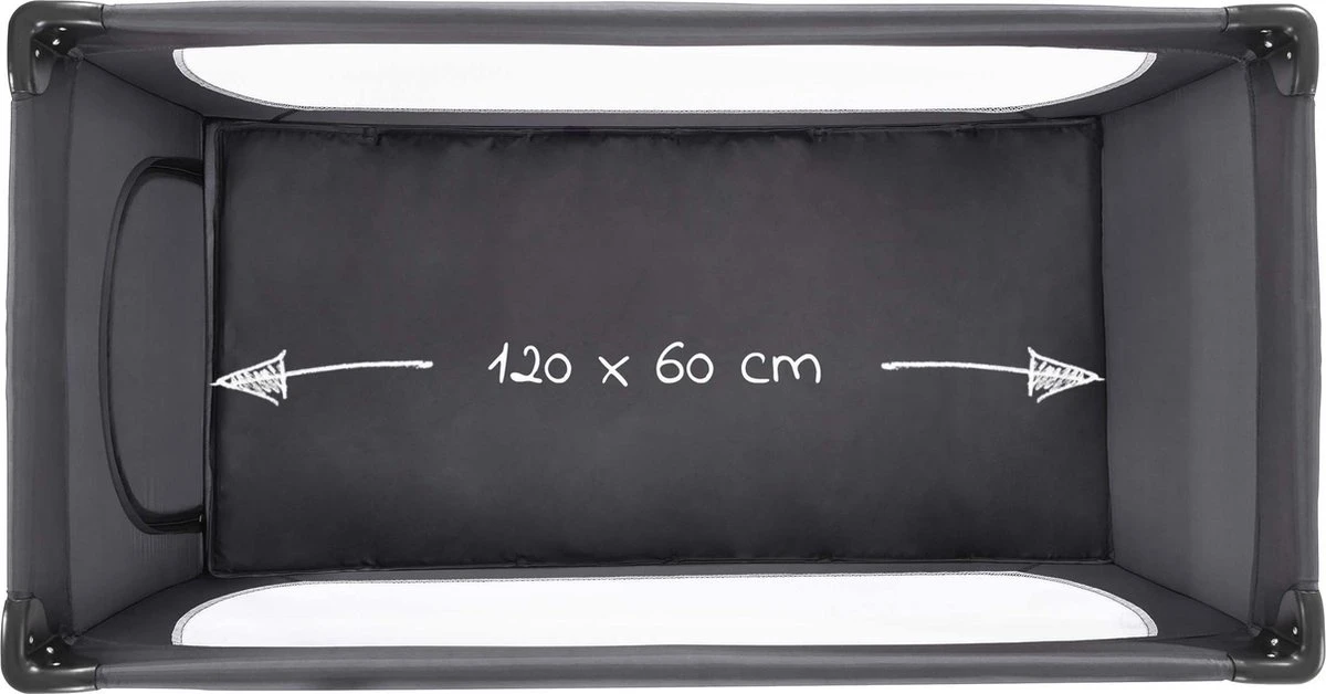 Hauck Dream N Play Plus Campingbedje Set - Met Matras en Muggennet - Grijs Hauck Dream N Play Plus Campingbedje Set - Met Matras En Muggennet - Grijs -Baby Verzorging