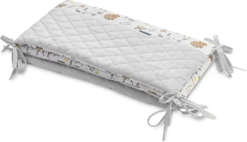 Sensillo Baby Bedbumper - Bedomrander - Anti Stootrand Ledikant - Bed Zijbeschermers - 180x30cm - Grijs Bosdiertjes 6 Sensillo Baby Bedbumper - Bedomrander - Anti Stootrand Ledikant - Bed Zijbeschermers - 180x30cm - Grijs Bosdiertjes -Baby Verzorging 1200x692