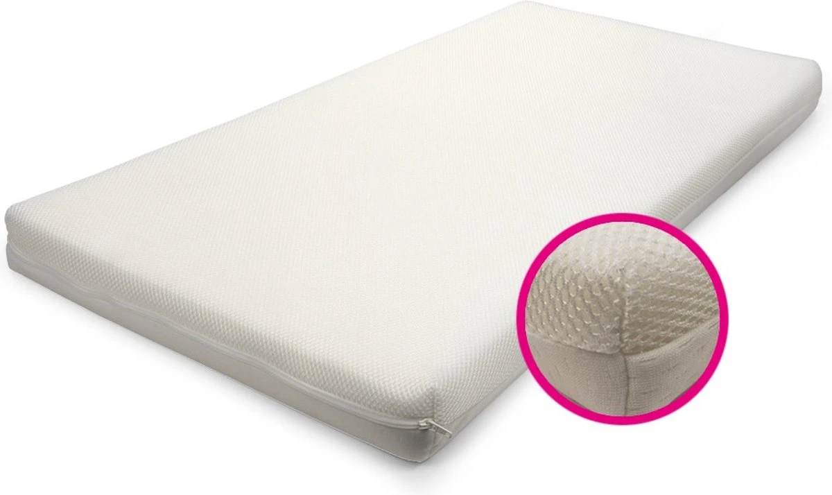 ABZ - Matras - Co-sleeper - Wieg - Airflow Pro - 50x88 ABZ - Matras - Co-sleeper - Wieg - Airflow Pro - 50x88 -Baby Verzorging