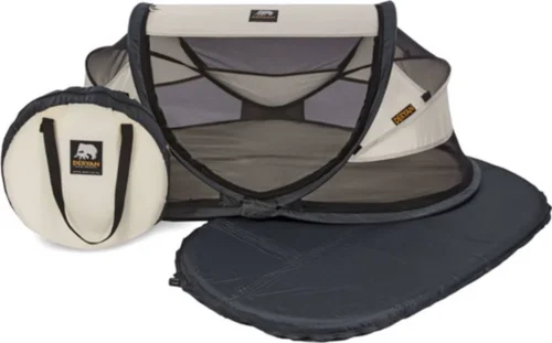 Deryan Baby Luxe Campingbedje – Inclusief Zelfopblaasbare Matras - Cream -Baby Verzorging 1200x747