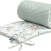 Sensillo Baby Bedbumper - Bedomrander - Anti Stootrand Ledikant - Bed Zijbeschermers - 180x30cm - Wafel Mint Hertjes -Baby Verzorging 1200x775 5