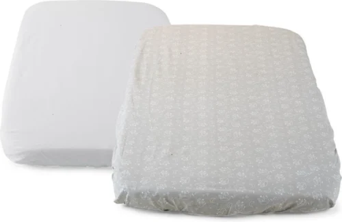 Chicco - Next2Me - Hoeslaken Voor Wieg - 2 Stuks - Grijs