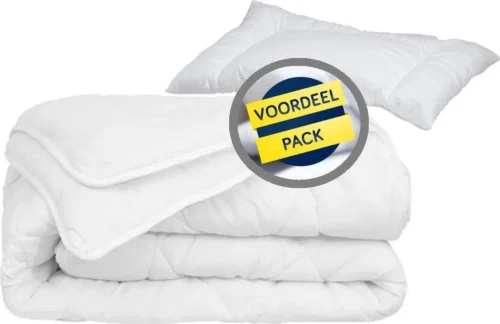 Kinderdekbed-Enkel- Ledikant Princessdekbed -100x135 Cm + Hoofdkussen 40x60 Cm Anti-allergisch Wasbaar