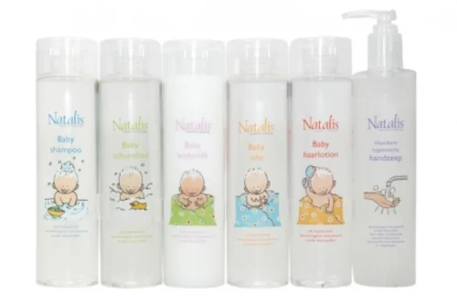 Natalis Baby Verzorgingsset - Shampoo - Hairlotion - Olie - Bodymilk - Schuimbad - Hygienische Handzeep