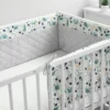 Sensillo Baby Bedbumper - Bedomrander - Anti Stootrand Ledikant - Bed Zijbeschermers - 180x30cm - Grijs Diertjes -Baby Verzorging 1200x800 295