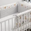 Sensillo Baby Bedbumper - Bedomrander - Anti Stootrand Ledikant - Bed Zijbeschermers - 180x30cm - Grijs Bosdiertjes -Baby Verzorging 1200x800 301