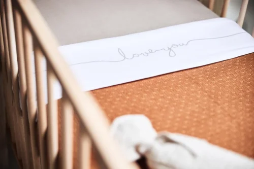 Jollein Baby Laken Ledikant 120x150cm Love You - Nougat -Baby Verzorging 1200x800 333