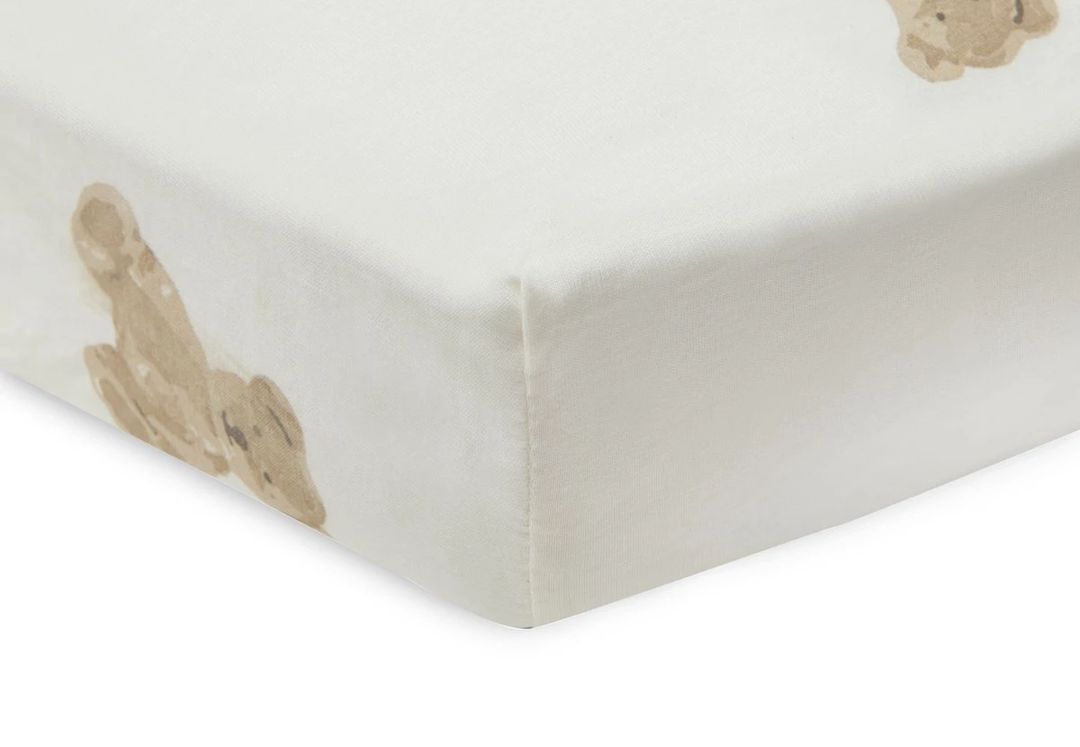 Jollein Baby Hoeslaken Jersey 40/50x80/90cm - Teddy Bear Jollein Baby Hoeslaken Jersey 40/50x80/90cm - Teddy Bear -Baby Verzorging 1200x830 30
