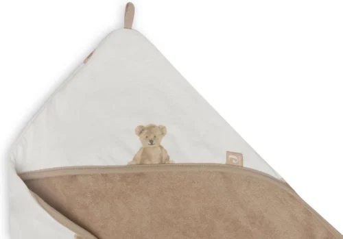 Jollein Badcape 75x75cm Teddy Bear - GOTS -Baby Verzorging 1200x837 1