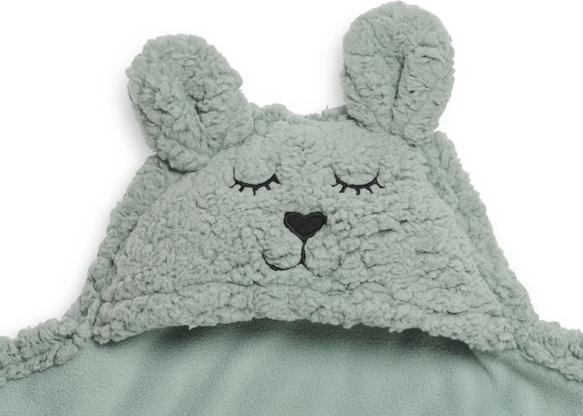 Jollein Wikkeldeken Bunny 100x105cm - Ash Green Jollein Wikkeldeken Bunny 100x105cm - Ash Green -Baby Verzorging 1200x855 2