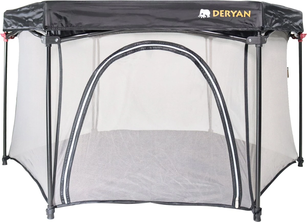 Deryan Draagbare Kinderbox - Zwart - Vaste matrasbodem - Reisbox - campingbedje Deryan Draagbare Kinderbox - Zwart - Vaste Matrasbodem - Reisbox - Campingbedje -Baby Verzorging 1200x870 2