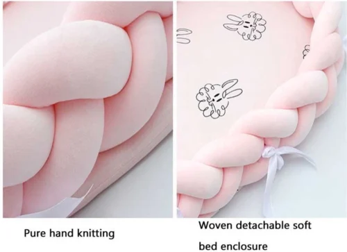 Buxibo - Draagbare Babynest - Co- Sleeper - Bed Bumper - Baby Bed Accessoires - Met Strikjes - Inclusief Bumper Rand - Verschoonmat - Veilig Slapen - Roze -Baby Verzorging 1200x871 2