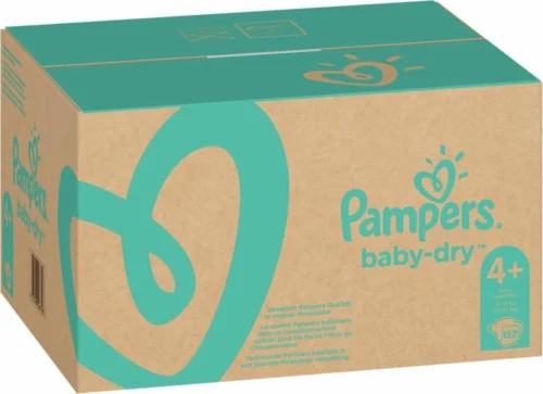 Pampers® Pampers Baby-Dry Luiers - Maat 4+ (10-15 Kg) - 152 Stuks - Multi-Pack -Baby Verzorging 1200x872 2