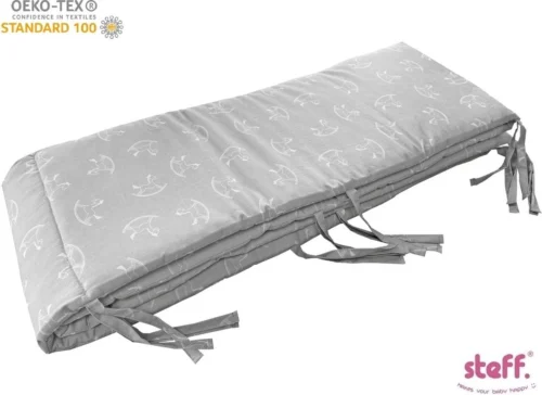 Steff - Parkomrander - Boxomrander 340x29 Cm - Print Schommelpaardjes - OEKO-TEX Standard 100