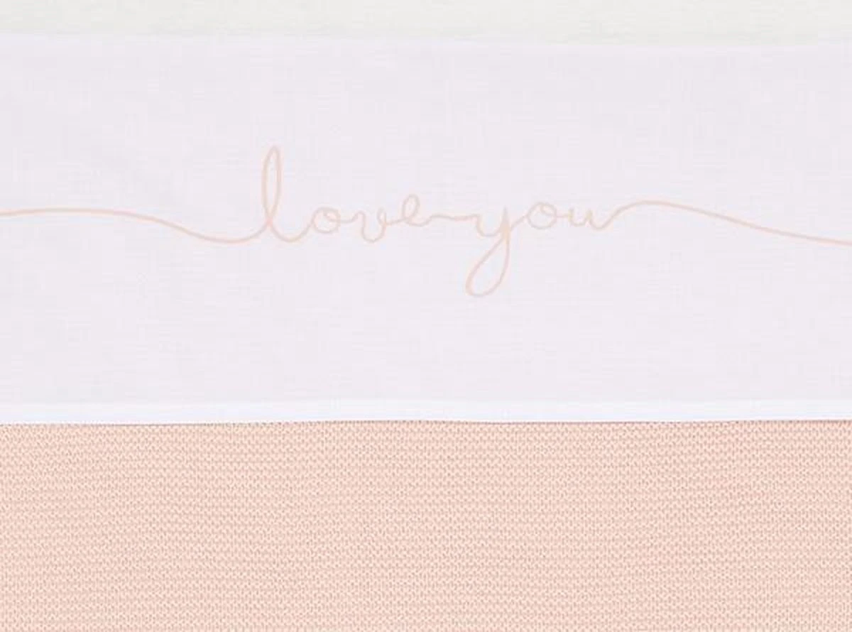 Jollein Baby Laken Ledikant 120x150cm Love you - Pale Pink Jollein Baby Laken Ledikant 120x150cm Love You - Pale Pink -Baby Verzorging 1200x890 3