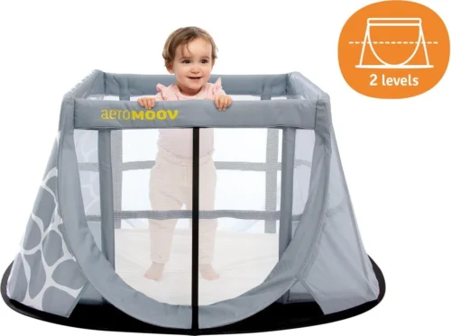 AeroMoov Instant Travel Cot Reisbed - Giraph Sky -Baby Verzorging 1200x896 2