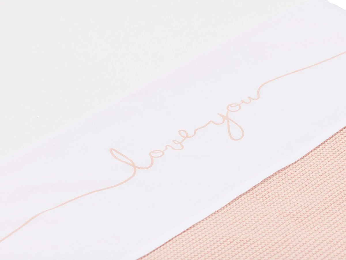 Jollein Baby Laken Ledikant 120x150cm Love you - Pale Pink Jollein Baby Laken Ledikant 120x150cm Love You - Pale Pink -Baby Verzorging 1200x900 81